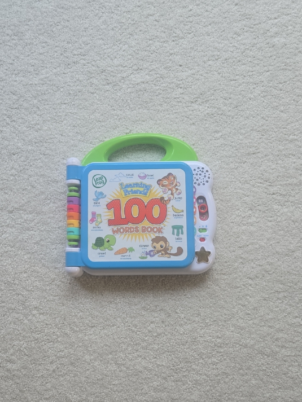 LeapFrog 100 Words Book - Green and Blue Interactive Learning Toy